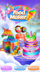 اسکرین شات 1 بازی Unicorn Cake Maker-Bakery Game
