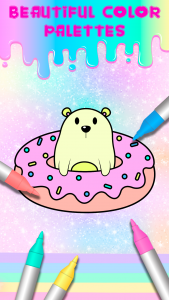 اسکرین شات برنامه Coloring Kawaii: Offline games 3