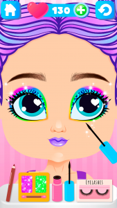 اسکرین شات بازی Makeup Offline games for girls 2