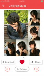 اسکرین شات 6 برنامه Girls Hairstyle Step by Step