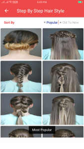 اسکرین شات 3 برنامه Girls Hairstyle Step by Step