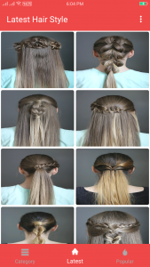 اسکرین شات برنامه Girls Hairstyle Step by Step 1
