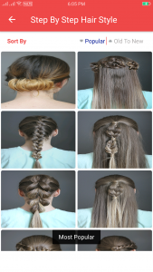 اسکرین شات برنامه Girls Hairstyle Step by Step 3