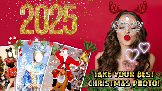 اسکرین شات 1 برنامه Christmas Frames Photo Editor