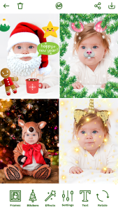 اسکرین شات 5 برنامه Christmas Frames Photo Editor