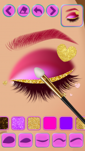 اسکرین شات بازی Eye makeup for girls 3