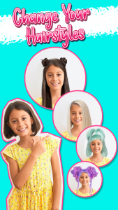 اسکرین شات 4 برنامه Hair Changer: Girls Hairstyles