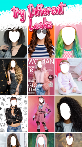 اسکرین شات 5 برنامه Hair Changer: Girls Hairstyles