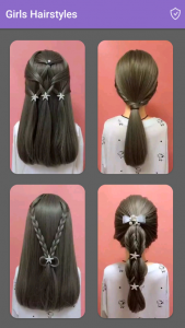 اسکرین شات برنامه Girls Hairstyles Step By Step 1