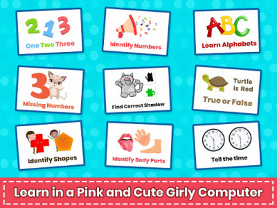 اسکرین شات بازی Princess Pink Computer For Girls 8