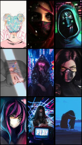 اسکرین شات 5 برنامه Girl Mask Wallpaper