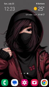 اسکرین شات 8 برنامه Girl Mask Wallpaper