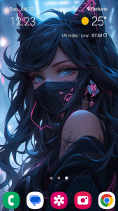 اسکرین شات 4 برنامه Girl Mask Wallpaper