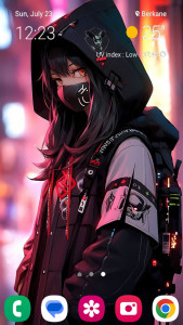 اسکرین شات 6 برنامه Girl Mask Wallpaper