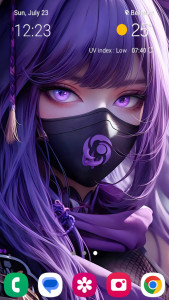 اسکرین شات 1 برنامه Girl Mask Wallpaper