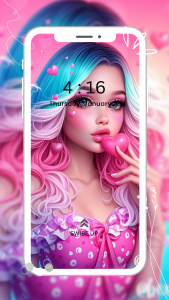 اسکرین شات 5 برنامه Girly Wallpapers