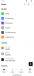 اسکرین شات 1 برنامه GitHub