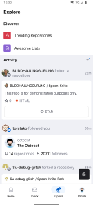 اسکرین شات 7 برنامه GitHub