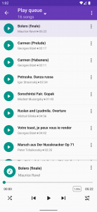 اسکرین شات 2 برنامه Simple Music Player