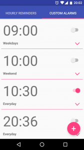 اسکرین شات 2 برنامه Hourly Reminder