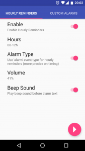 اسکرین شات 1 برنامه Hourly Reminder