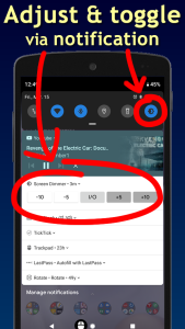 اسکرین شات 2 برنامه Screen & Notifications Dimmer