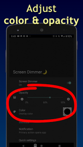 اسکرین شات برنامه Screen Dimmer (dims notifications too) 5