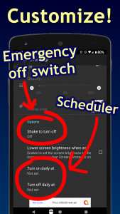 اسکرین شات 4 برنامه Screen & Notifications Dimmer