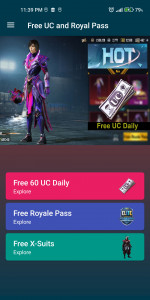 اسکرین شات برنامه Daily UC and Royal Pass 1