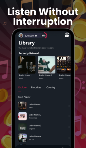 اسکرین شات 2 برنامه Givvy Radios - Listen & Enjoy!