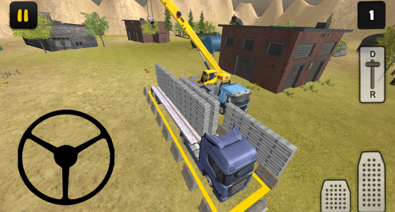 اسکرین شات بازی Construction Truck 3D: Prefab Transport 3