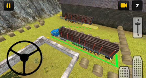 اسکرین شات بازی Log Truck Simulator 3D: Trailer Parking 4