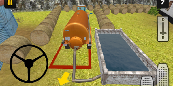 اسکرین شات بازی Tractor Simulator 3D: Water Transport 3