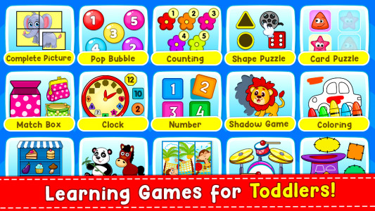 اسکرین شات برنامه Toddler Games for 2+ Year Olds 1