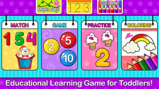 اسکرین شات برنامه Preschool Learning - 27 Toddler Games for Free 1