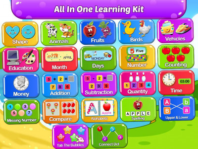 اسکرین شات 1 بازی Preschool Learning Games