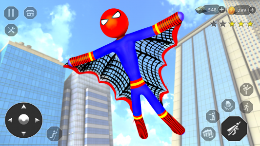 اسکرین شات برنامه Stick Rope Hero Superhero Game 4