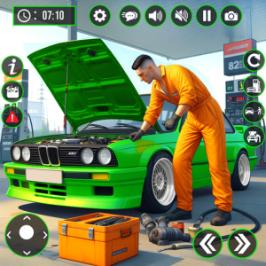 اسکرین شات برنامه Gas Station Car Mechanic Sim 1