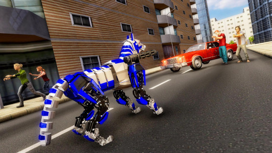 اسکرین شات بازی Police Dog Robot Car Transform 5