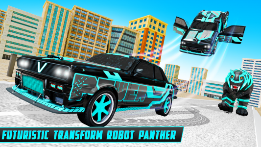 اسکرین شات بازی Panther Robot Police Car Games 7