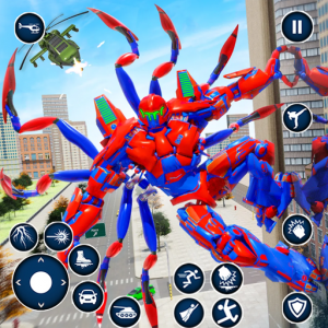 اسکرین شات بازی Spider Robot: Robot Car Games 1