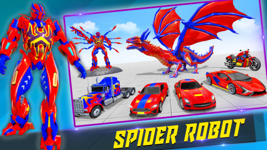 اسکرین شات بازی Spider Robot: Robot Car Games 2