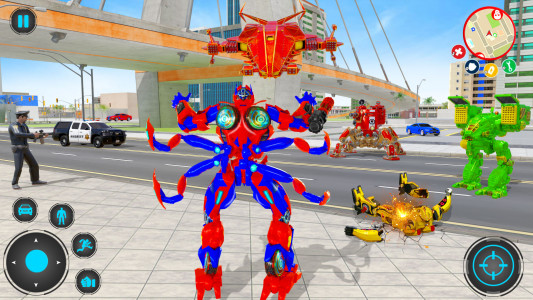 اسکرین شات بازی Spider Robot: Robot Car Games 6