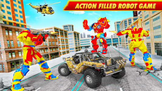 اسکرین شات بازی Wild Tiger Robot Car Game 2
