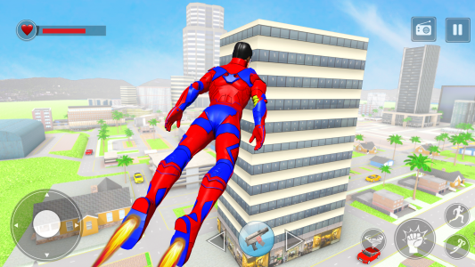 اسکرین شات برنامه Rope Hero Superhero Flying 1