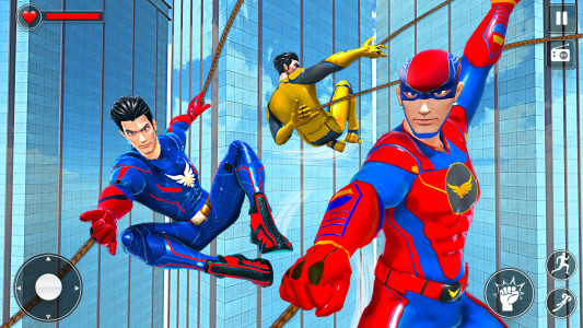 اسکرین شات برنامه Rope Hero Superhero Flying 3