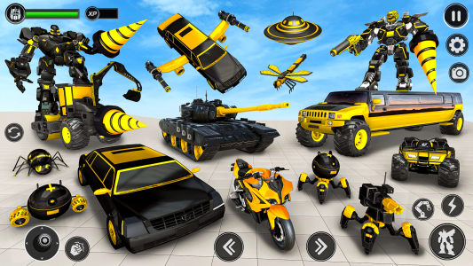 اسکرین شات 6 برنامه Incredible Robot Game Car Game