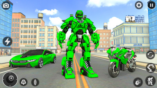 اسکرین شات 2 برنامه Incredible Robot Game Car Game