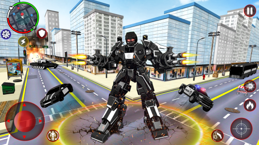 اسکرین شات 8 برنامه Incredible Robot Game Car Game