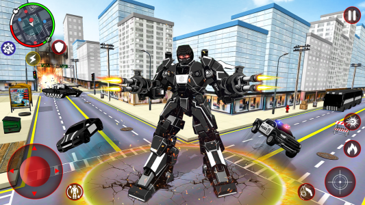 اسکرین شات برنامه Incredible Robot Game Car Game 7